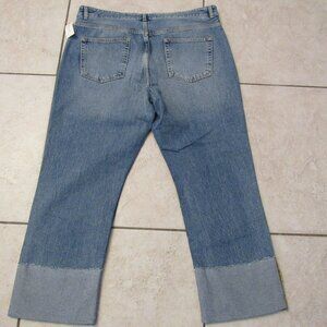 Pilcro & The Letterpress Anthropologie medium Cropped Denim Jeans Size 32